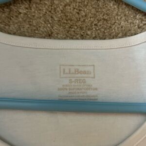 L.L. Bean Cream Supima Cotton Shirt